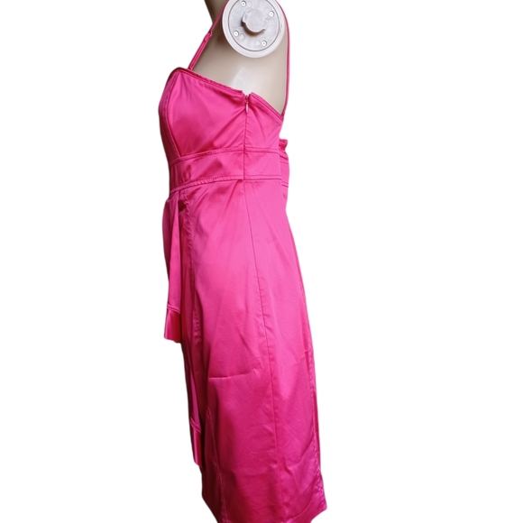 Ted Baker London Womens Sleeveless Ruffled Pink Pencil Dress Size 8 Ted Sz 3 - Picture 11 of 12